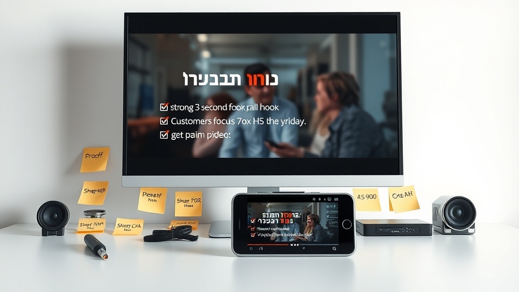 איך לבנות סרטון תדמית שעושה כסף – צ'קליסט קצר